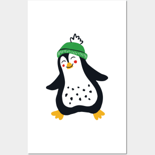 Penguin Party, Gray Posters and Art